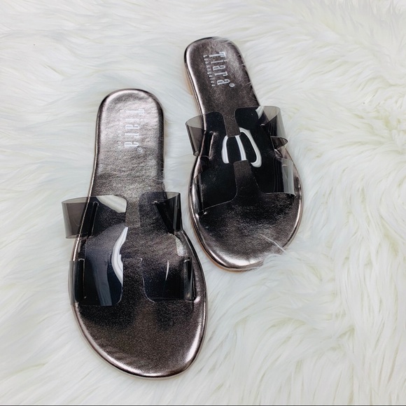 Black clear abstract sandal - Picture 3 of 7